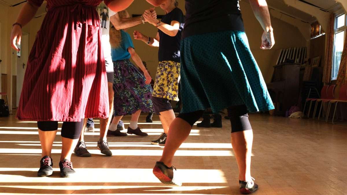 Close up of dancing in a Workshop